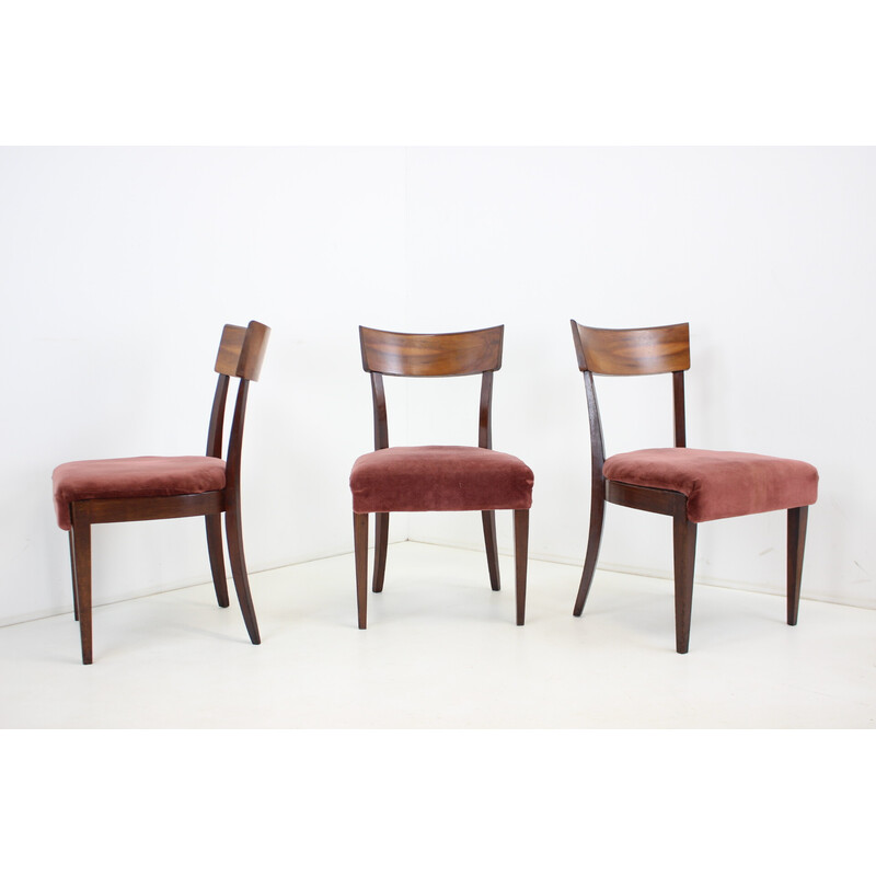 Set of 3 vintage dining chairs H-40 by Jindrich Halabala for Up Závody