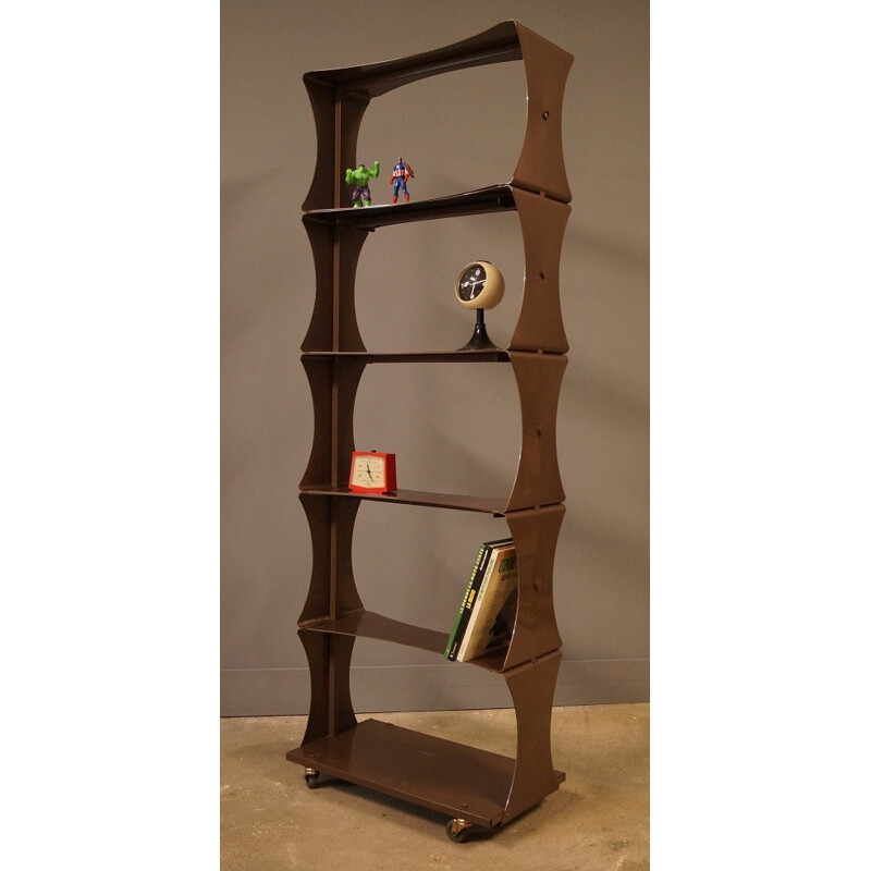 PVC rolling bookcase - 1960s
