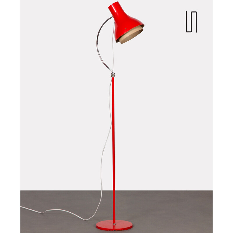 Vintage metal floor lamp by Josef Hurka for Napako, 1960