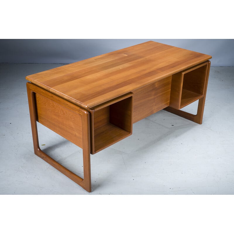 Danish vintage teak desk by Dyrlund, 1970s