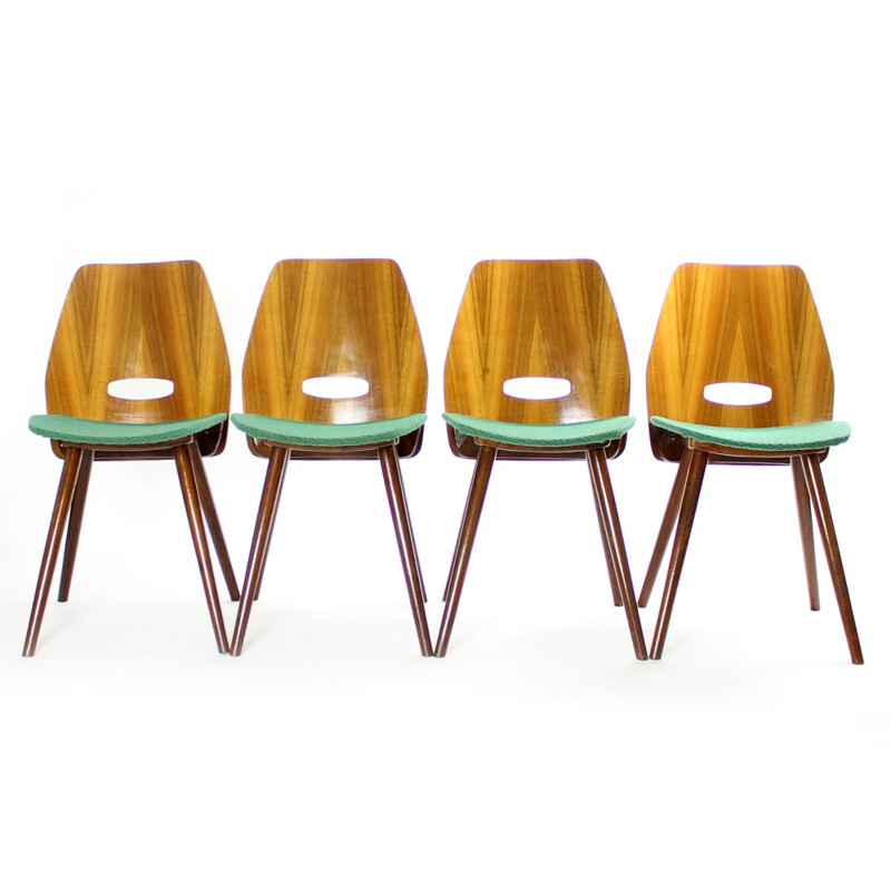 Lot de 4 chaises Jirak - 1960