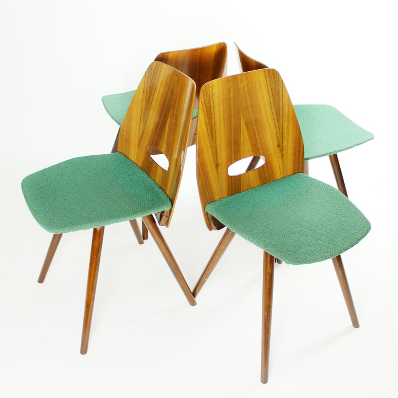 Set of 4 design chairs Jirak - 1960s