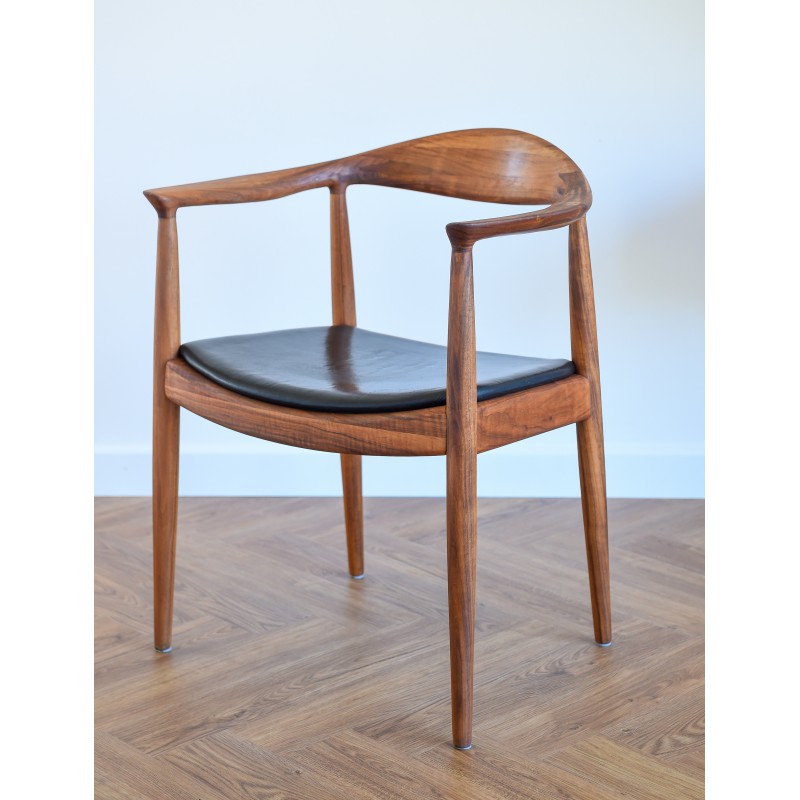 Poltrona vintage "The Chair" modello 503 di Hans J. Wegner per Johannes Hansen, Danimarca 1960