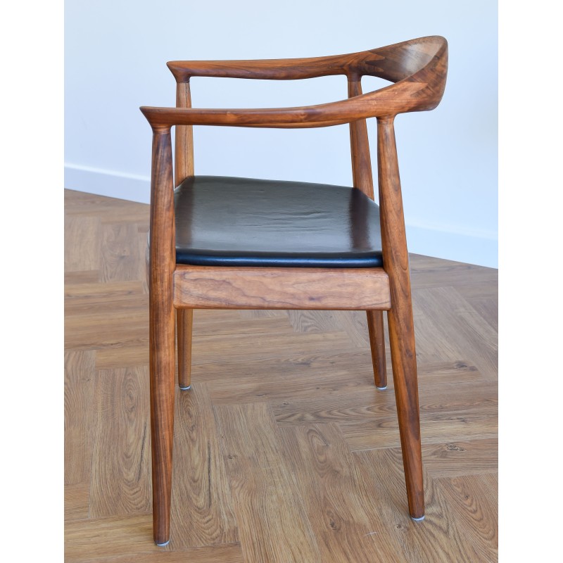 Fauteuil vintage "The Chair" modèle 503 par Hans J. Wegner pour Johannes Hansen, Danemark 1960