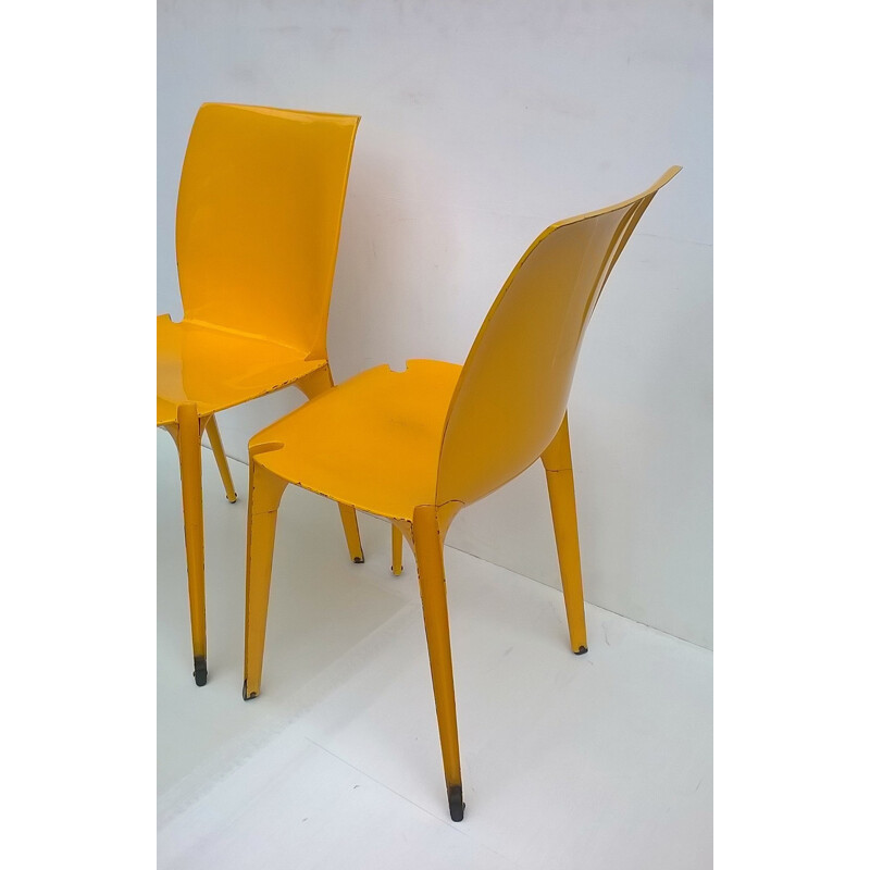 Set of 4 Marco Zanuso Lambda chairs - 1960s