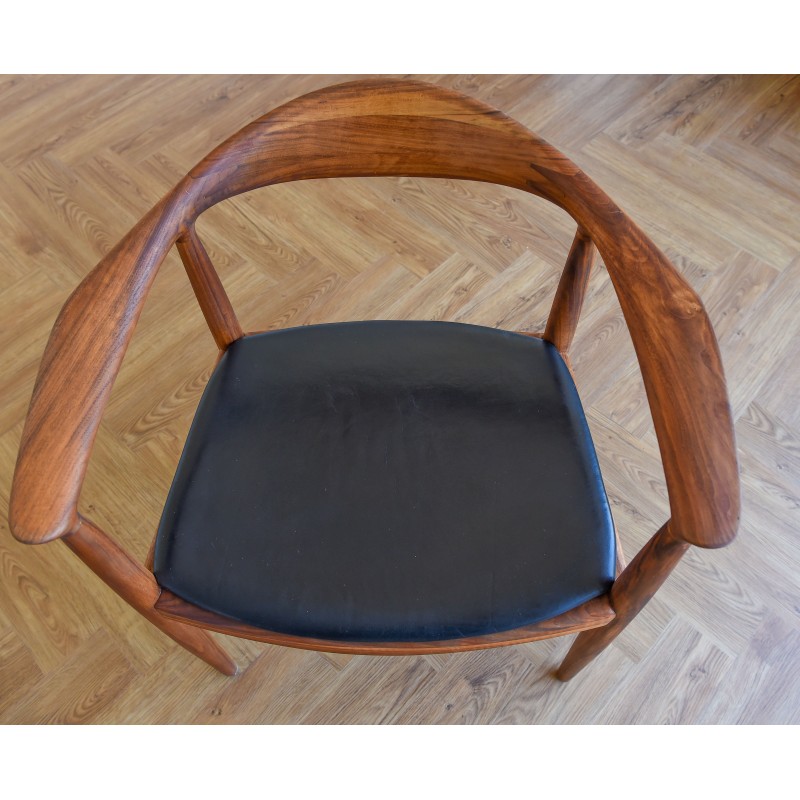 Poltrona vintage "The Chair" modello 503 di Hans J. Wegner per Johannes Hansen, Danimarca 1960