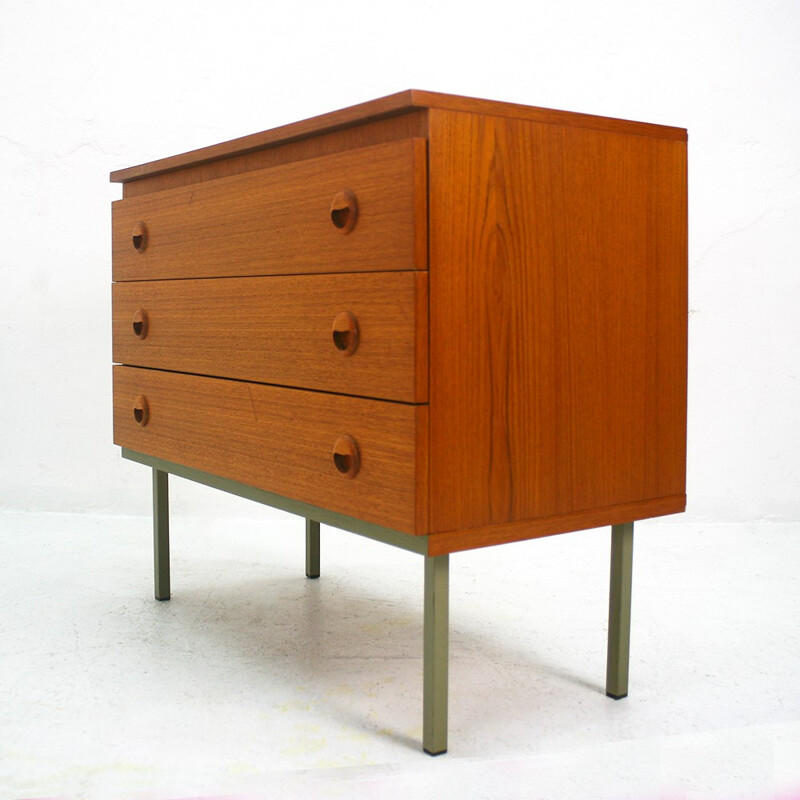 Small chest of drawers in teak - 1960s