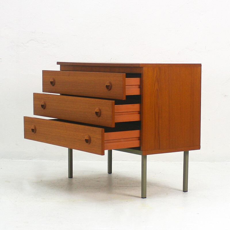 Small chest of drawers in teak - 1960s