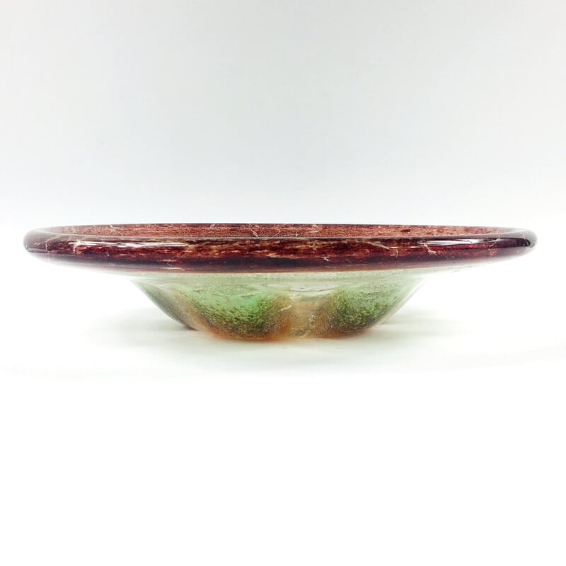 Art Deco vintage "Ikora" Art glass bowl by Karl Wiedmann for Wmf, Germany 1920-1930s
