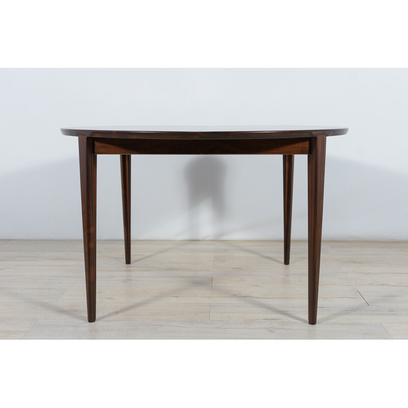 Table ronde vintage en palissandre par Henry Rosengren Hansen pour Brande Mobel Industry, 1960