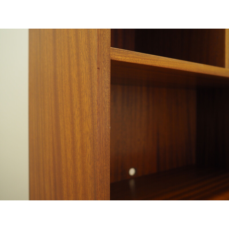 Vintage mahogany bookcase, Denmark 1970s