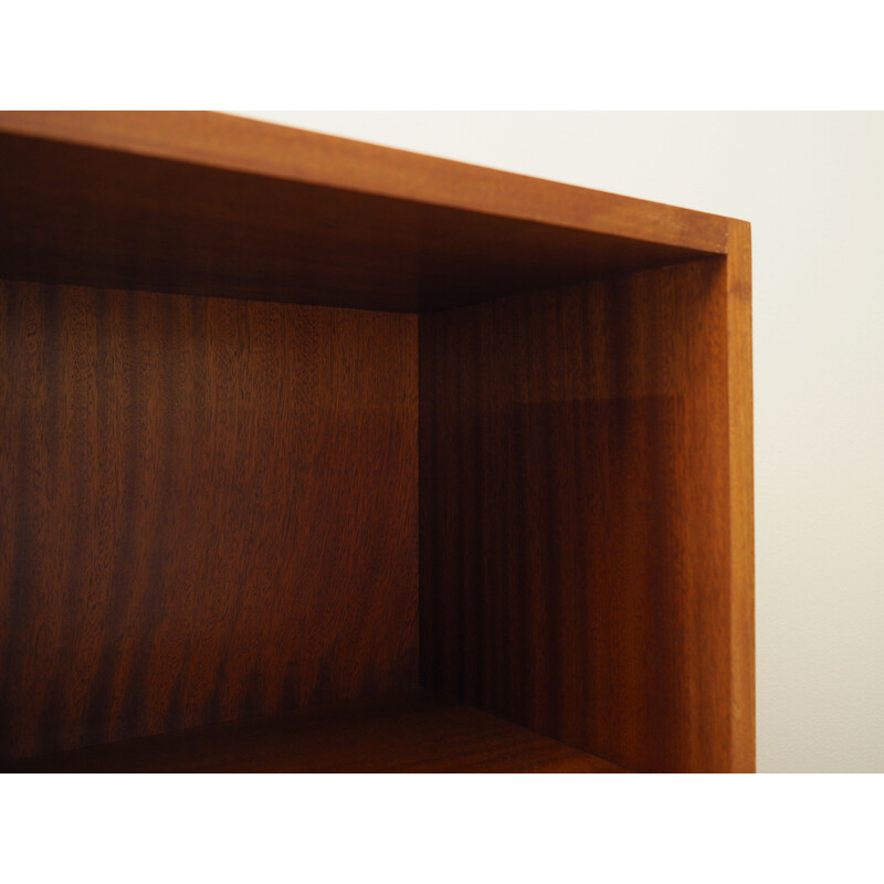 Vintage mahogany bookcase, Denmark 1970s