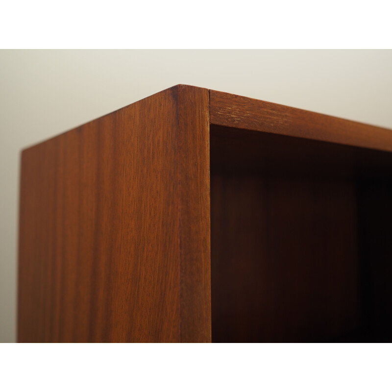 Vintage mahogany bookcase, Denmark 1970s