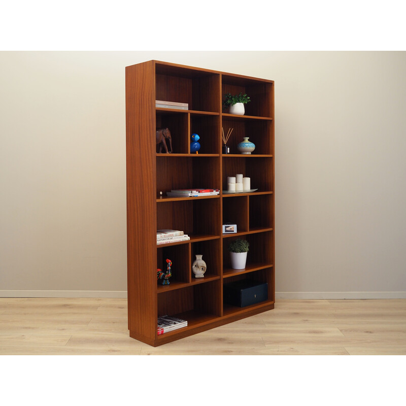 Vintage mahogany bookcase, Denmark 1970s