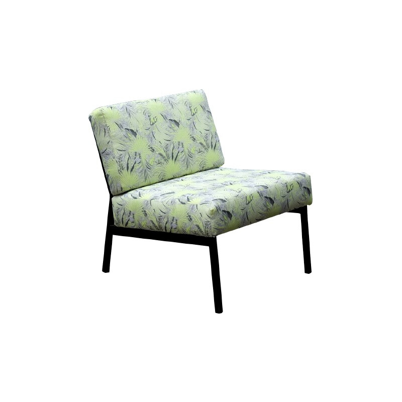 Pair of armchairs with tropical pattern - 1950s