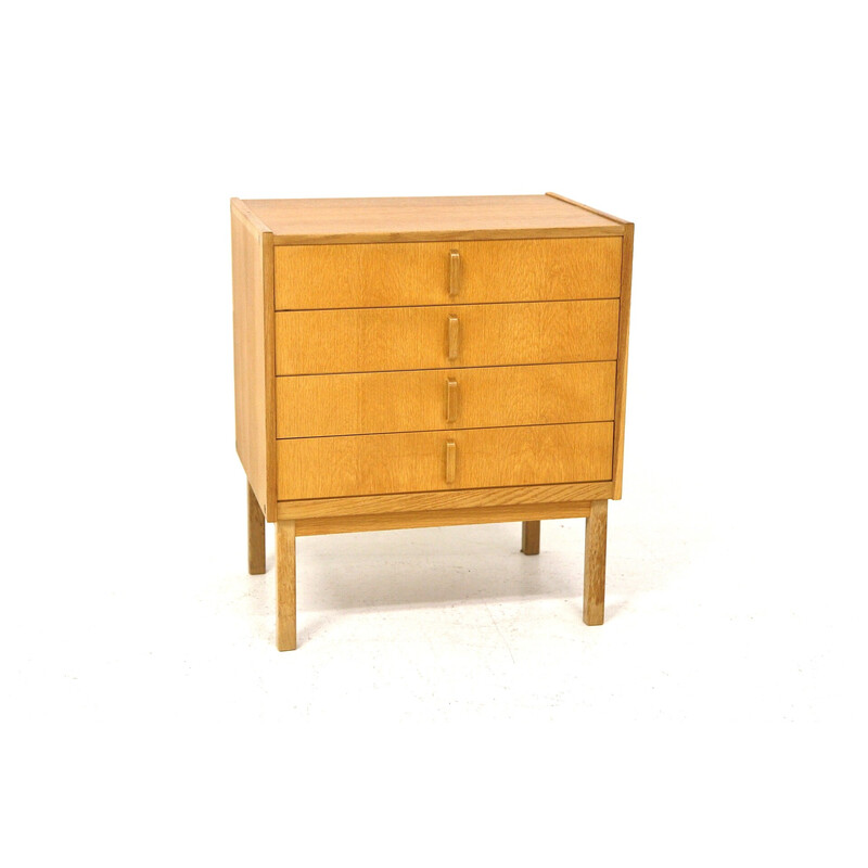 Vintage oakwood chest of drawers by Bertil Fridhagen for Bodafors, Sweden 1960