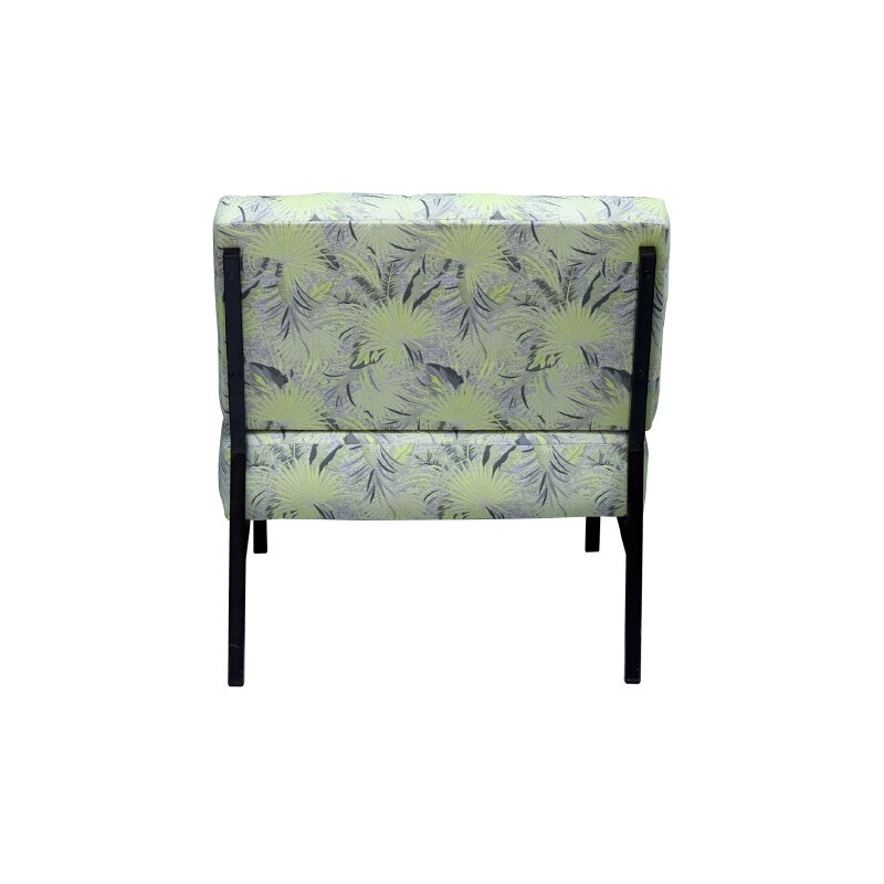 Pair of armchairs with tropical pattern - 1950s