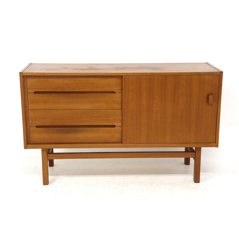 Enfilade vintage "Viken" en teck par Nils Jonsson pour Hugo Troeds, Suède 1960