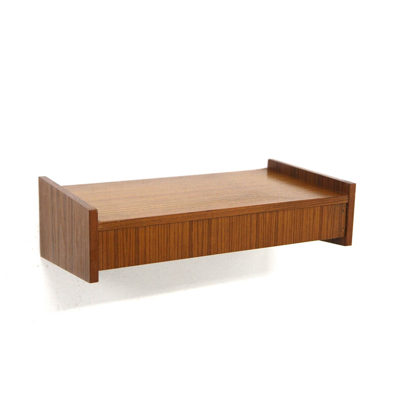 Vintage teak wall console, Sweden 1960