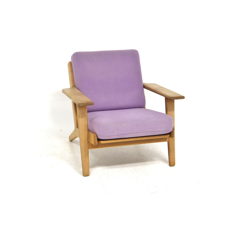 Vintage Ge-290 oakwood armchair by Hans J. Wegner for Getama, 1960