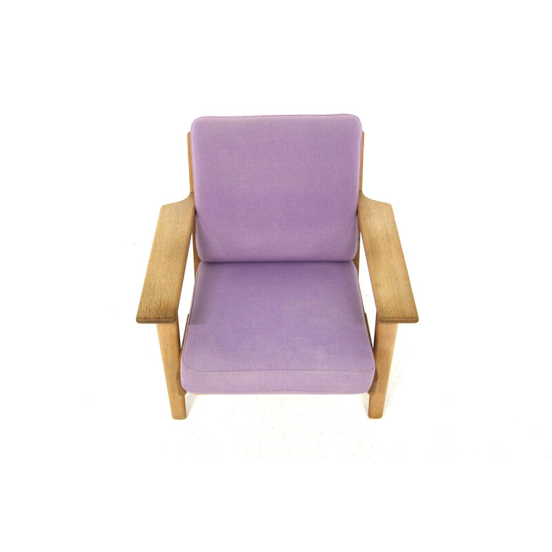 Vintage Ge-290 oakwood armchair by Hans J. Wegner for Getama, 1960