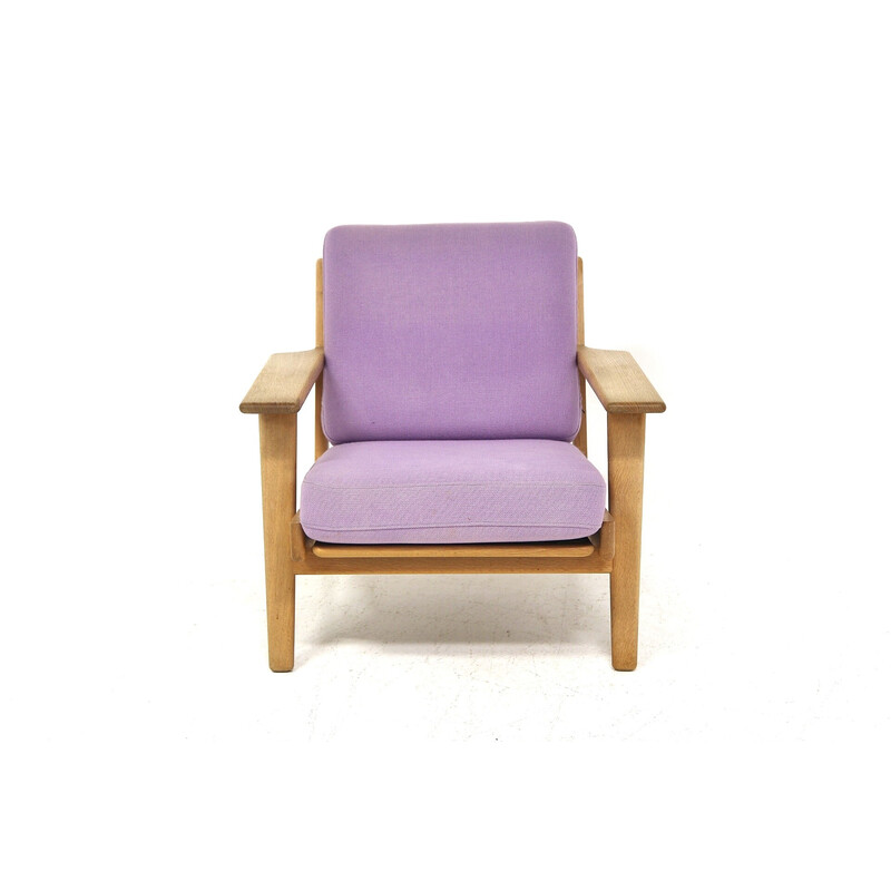 Vintage Ge-290 oakwood armchair by Hans J. Wegner for Getama, 1960