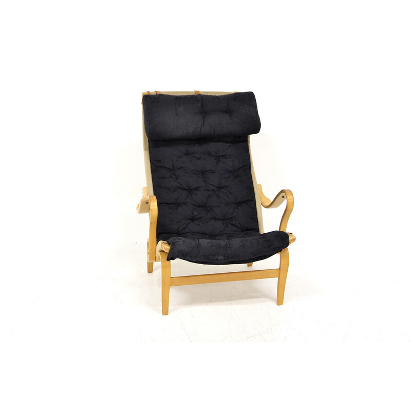 Vintage armchair "Pernilla 69" by Bruno Mathsson for Karl Mathsson, Sweden 1960