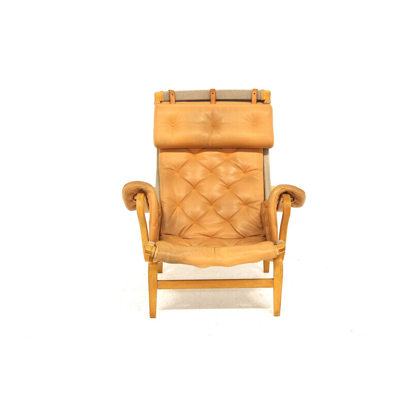 Vintage fauteuil "pernilla" van Bruno Mathsson voor Karl Mathsson, Zweden 1960