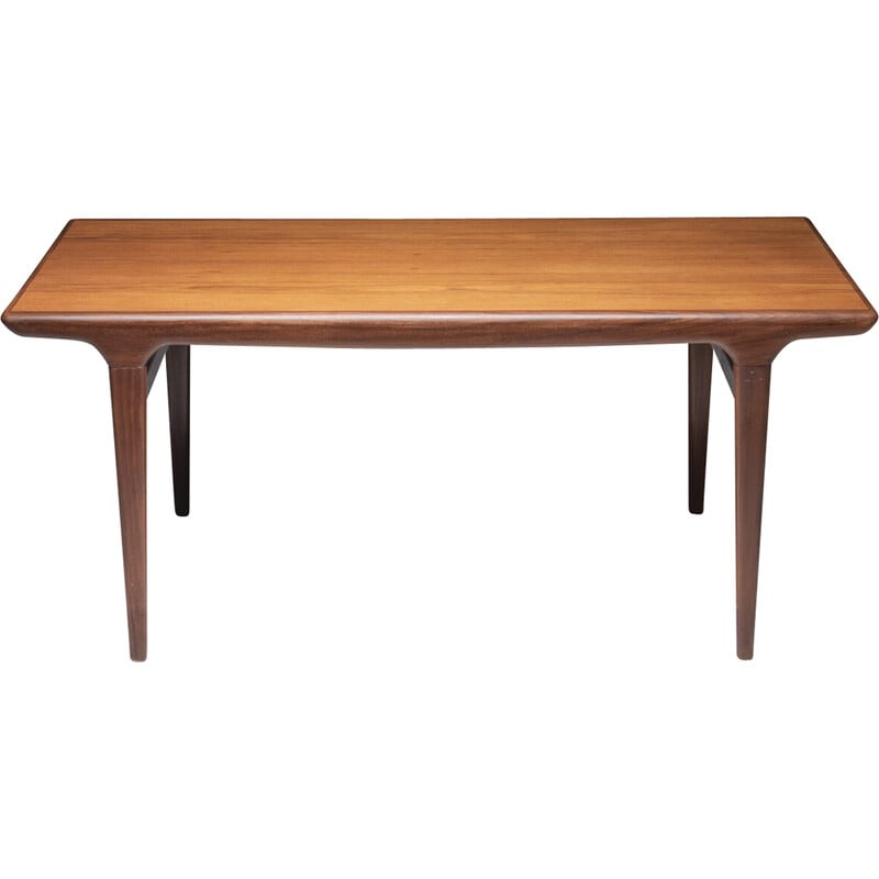 Vintage extendable dining table in teak by Johannes Andersen for Uldum Møbelfabrik, Denmark 1960s