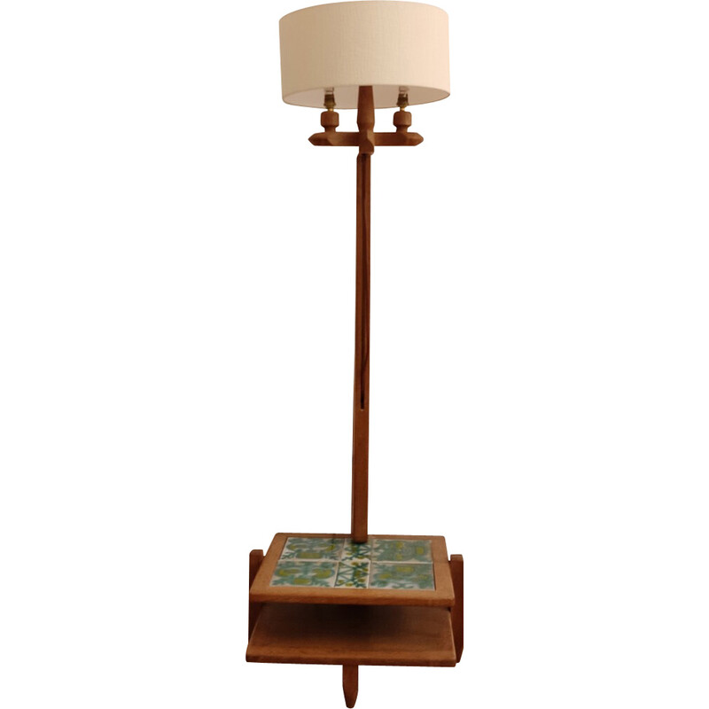 Vintage floor lamp by Guillerme and Chambron, France 1950s
