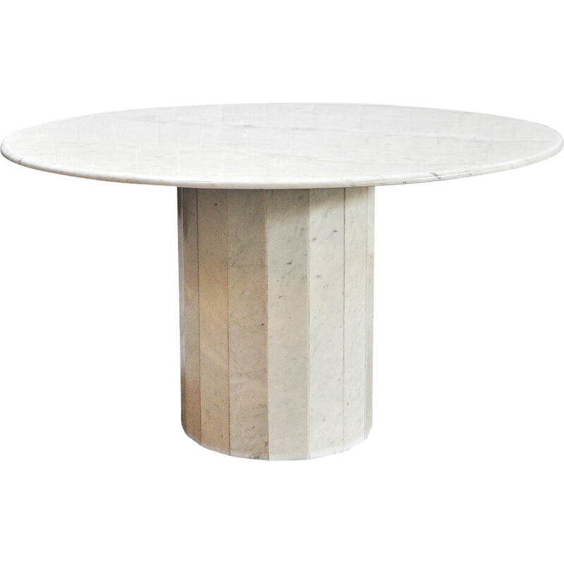 Italian vintage marble dining table, 1970s