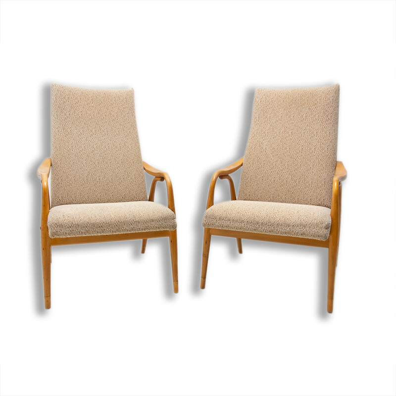 Pair of mid century armchairs by Antonín Šuman, Czechoslovakia 1970s