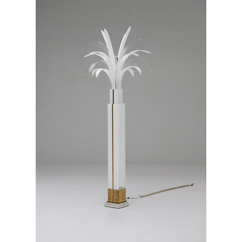 Lampadaire vintage en perspex de Theo Verhulst, 1982