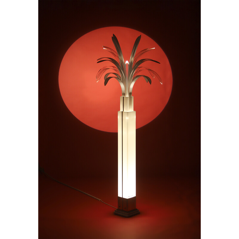 Vintage perspex floor lamp by Theo Verhulst, 1982