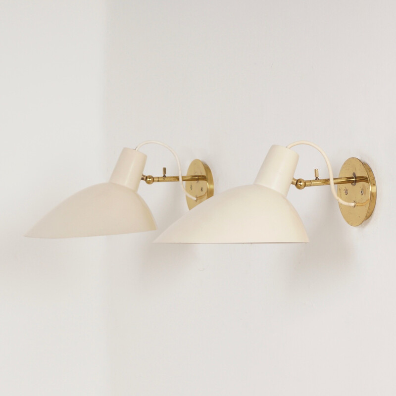 Set of 2 Visor Wall Lights by Vittoriano Vigano for Arteluce - 1950s