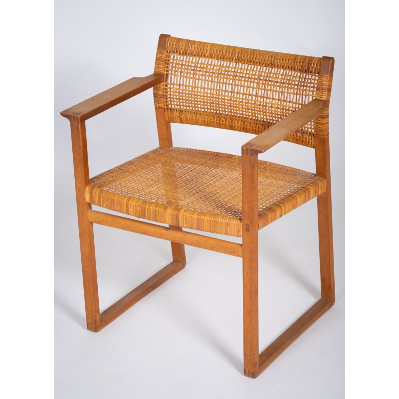 Poltrona danese vintage modello Bm62 di Børge Mogensen per Fredericia Furniture, 1960