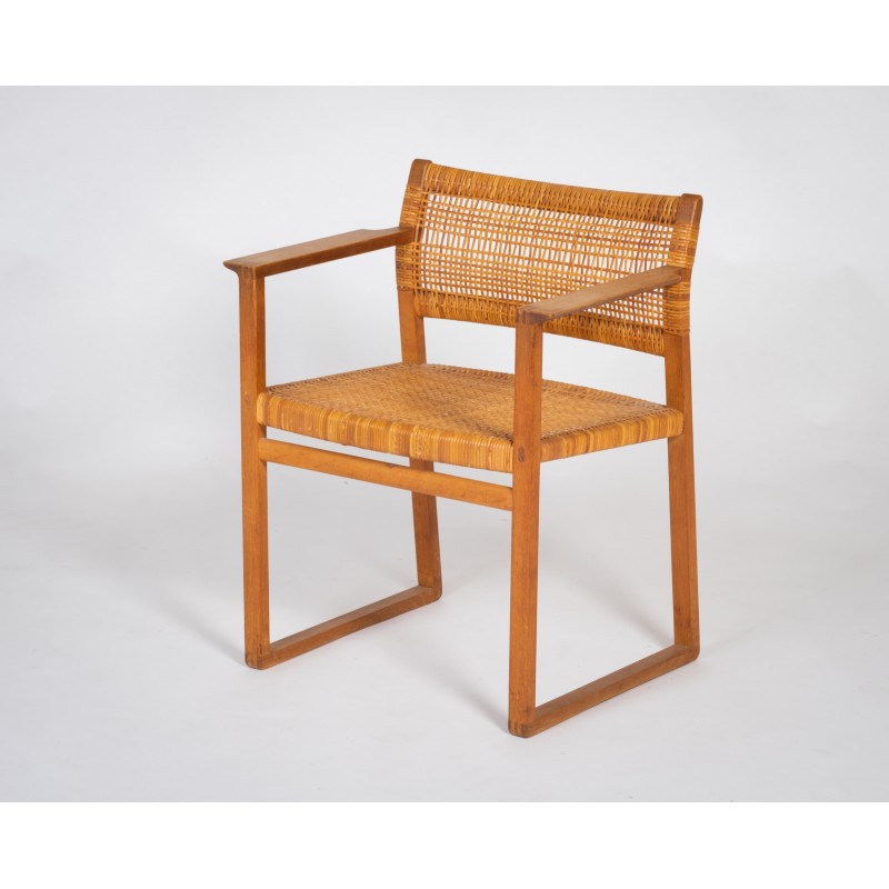 Cadeira de braços dinamarquesa modelo Bm62 de Børge Mogensen para Fredericia Furniture, década de 1960