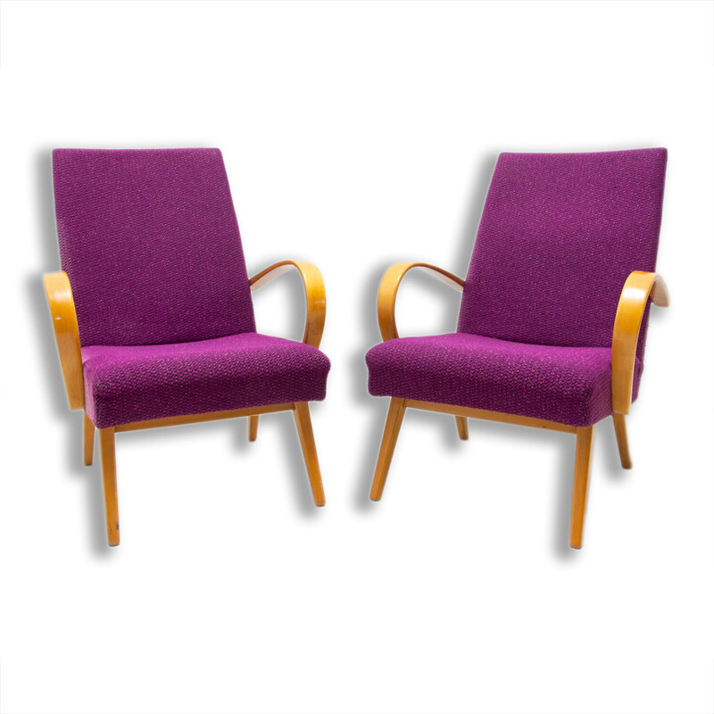 Pair of mid century armchairs by Jaroslav Šmídek, Czechoslovakia 1960s