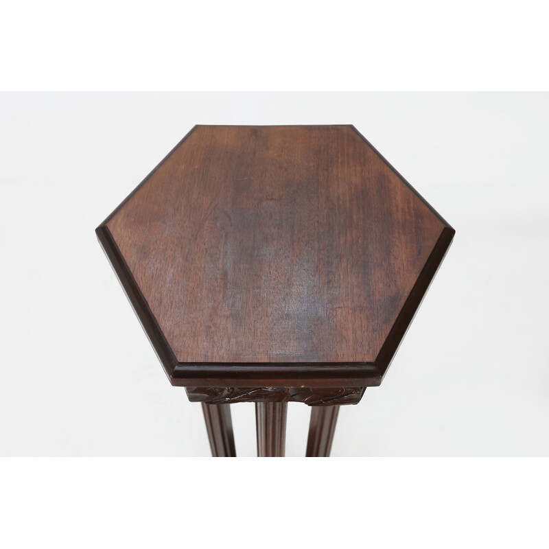 Vintage Art Deco wood console, 1930s