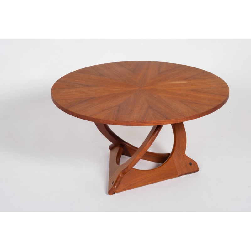 Vintage teak coffee table by Søren Georg Jensen for Kubus, Denmark