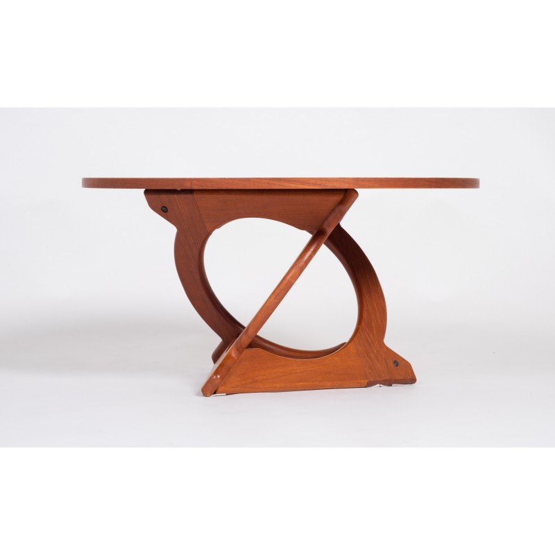 Tavolino vintage in teak di Søren Georg Jensen per Kubus, Danimarca