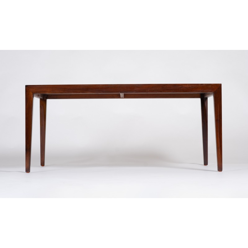 Vintage rosewood coffee table by Severin Hansen for Haslev, Denmark 1960s