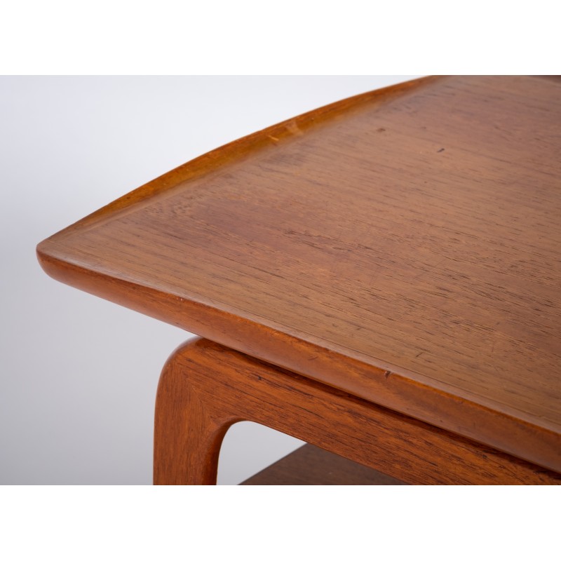 Vintage teak side table by Arne Hovmand Olsen for Mogens Kold