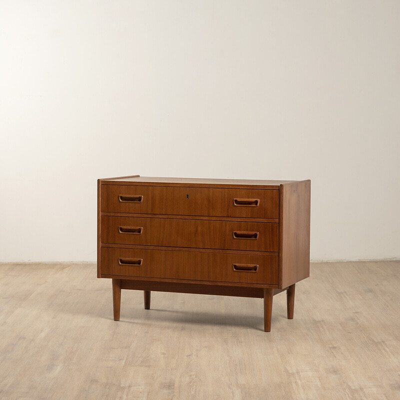 Vintage teak chest of drawers by Gunnar Nielsen Tibergaard, Denmark 1960s