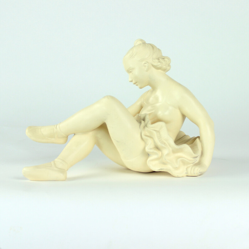 Vintage plaster sculpture by Jihokera, Czechoslovakia 1960s