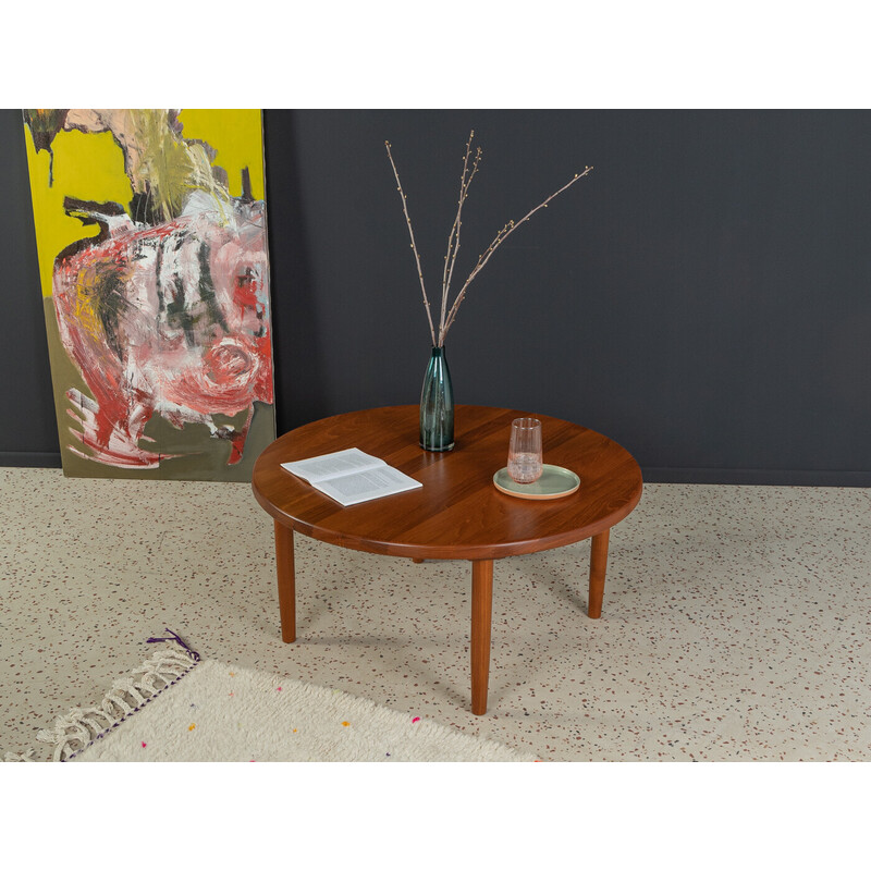 Vintage coffee table in teak by Niels Bach, Denmark 1960s