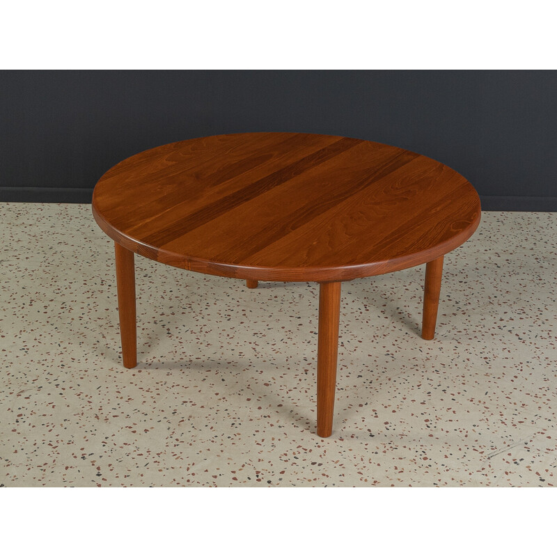 Mesa de centro vintage en teca de Niels Bach, Dinamarca años 60