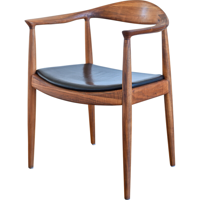 Vintage "The Chair" fauteuil model 503 van Hans J. Wegner voor Johannes Hansen, Denemarken 1960