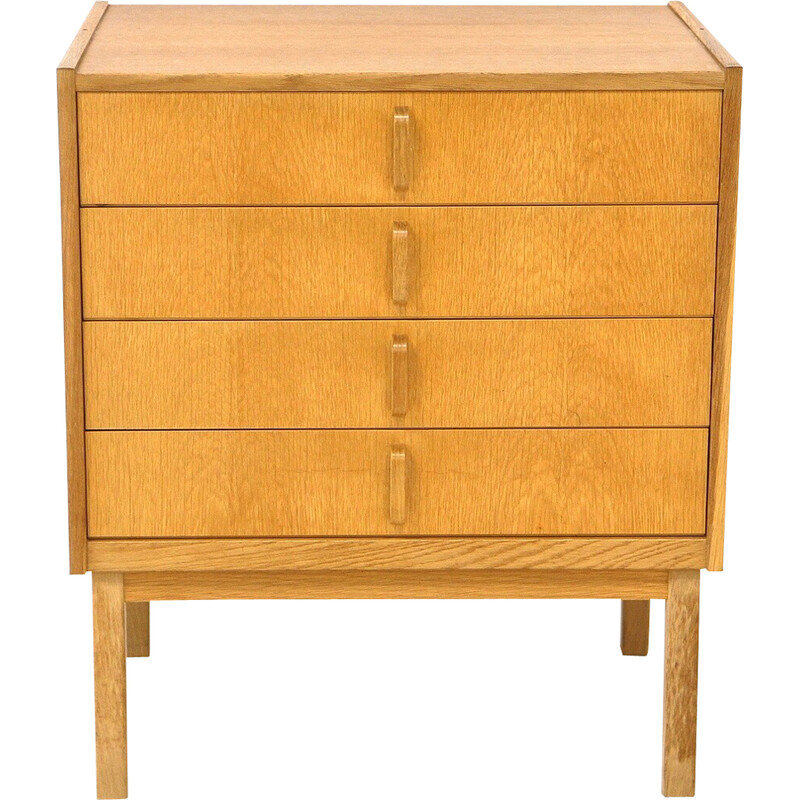 Vintage oakwood chest of drawers by Bertil Fridhagen for Bodafors, Sweden 1960