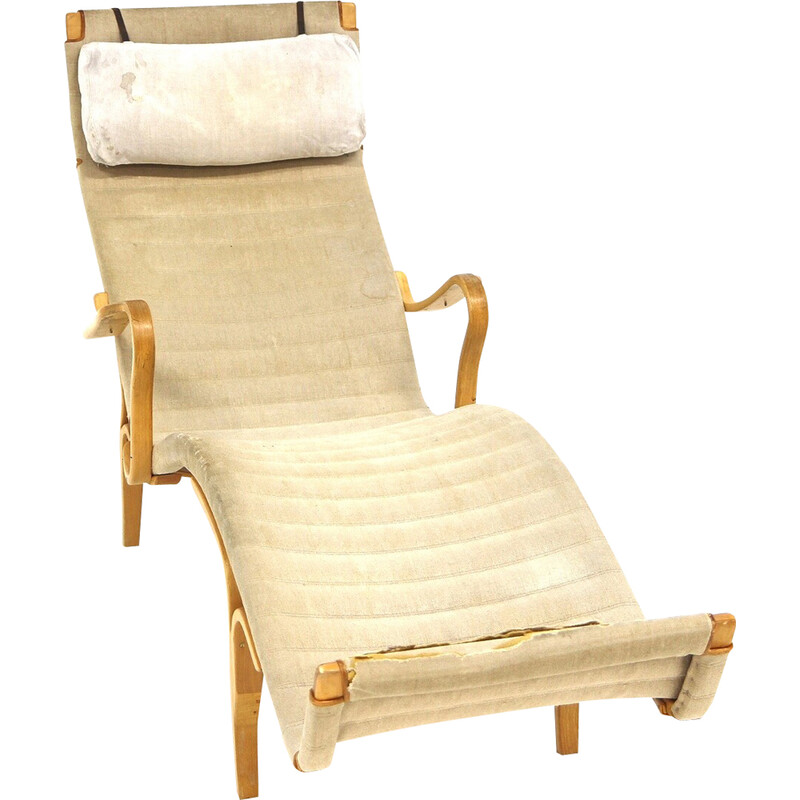 Vintage armchair "Pernilla 3" by Bruno Mathsson for Karl Mathsson, Sweden 1960